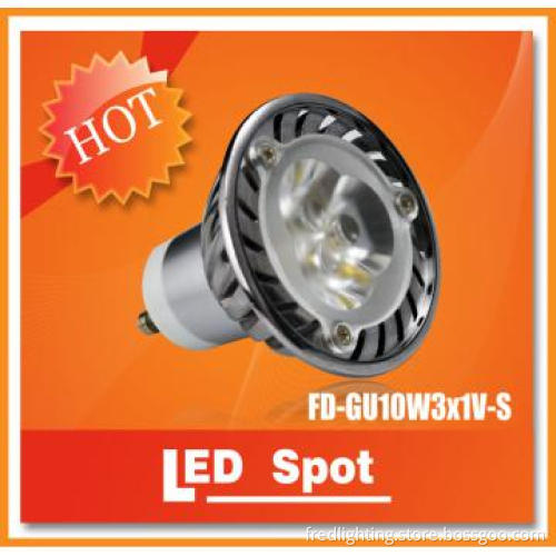 LED Spot Light GU10 3PCSX1W ce rohs approved